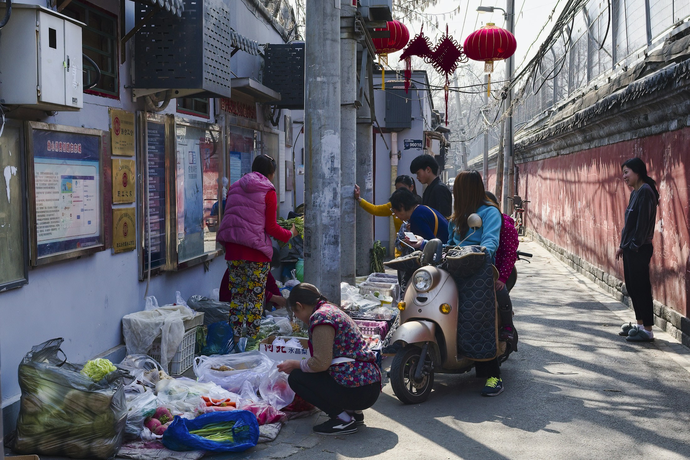 Morning life in a Beijing hutong